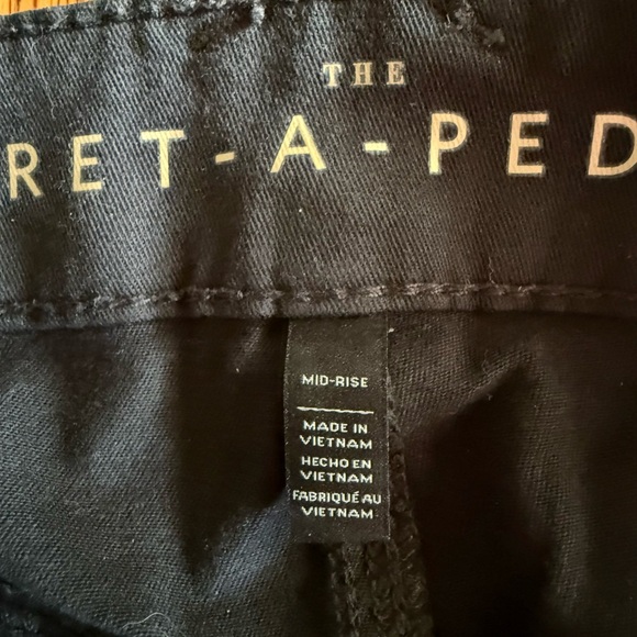 WHBM Pret-a-Pedi Black Cropped Ankle Pant Black Size 8 - Picture 8 of 12